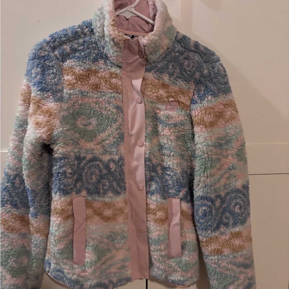 Billabong Multicolor Teddy Jacket NWT